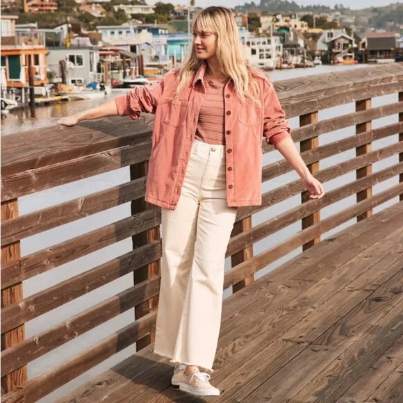 Marine Layer Carrie Cord Shirt Jacket - Picture 1 of 13